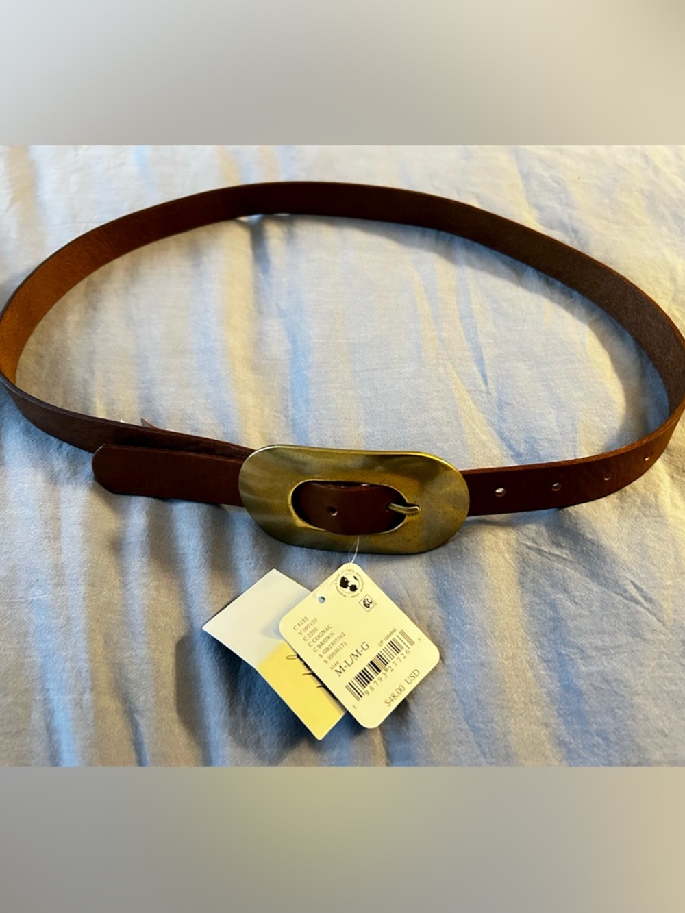 NWT Free People Melrose Leather Belt - size M - L - Picture 5 of 5